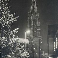 Freiburger Münster - Weihnachtskarte - gelaufen 1980 #k22