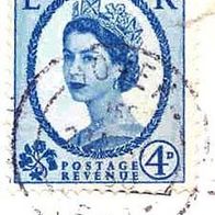 029 England - Postage Revenue, Wert 4 D