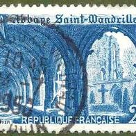 004 Frankreich - Requblique Francaise, Wert 25 F - Abbage Saint-Wandrille