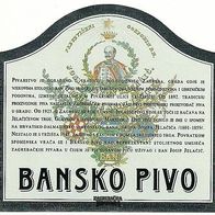 Bieretikett Brauerei Zagrebacka Pivovara Zagreb Croatia