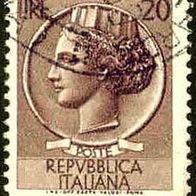 033 Italien - Poste Repubblica Italiana, Wert 20 Lire