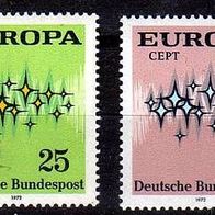 Bund 1972, Nr.716-717 postfrisch, MW 1,00€