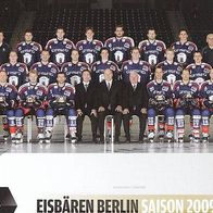 Eisbären Berlin Mannschaftskarte 2009/2010