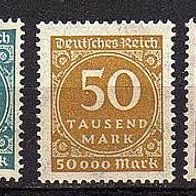 DR 1923, Nr.274-276 postfrisch, MW 1,50€