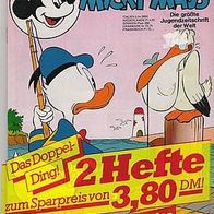 Micky Maus Nr.17/1987 Verlag Ehapa Doppelheft