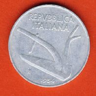 Italien 10 Lire 1954