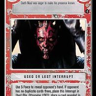 Star Wars CCG - Reveal Ourselves To The Jedi - Coruscant (COR)