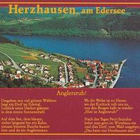 alte AK Herzhausen Edersee, Angler Fische Anglersruh!