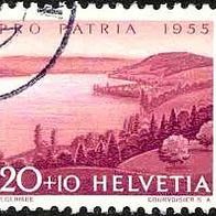 126 Schweiz - Helvetia, Wert 20 + 10 - Pro Patria 1955