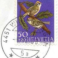 001 Schweiz - Helvetia, Wert 50 + 20 - Pro Juventute 1968