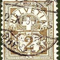 101 Schweiz - Helvetia - Wert 2 - Franco