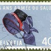 141 Schweiz - Helvetia - Wert 40 - 75 Ans Armée du Salut 1958