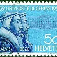 144 Schweiz - Helvetia - Wert 50 - Calvin Bèze Université de Genéve 1959