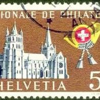 145 Schweiz - Helvetia - Wert 5 - Exposition Nationale de Philateli Lausanne 1955