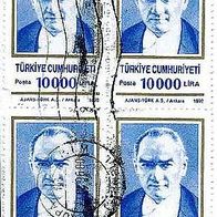 008 Türkei - Türkiye Cumhuriyrti Posta - Wert 10 000 Lira