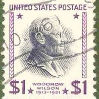 017 USA - United States Postage - Wert 1 $ - Woodrow Wilson 1913-1921