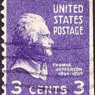 024 USA - United States Postage - Wert 3 Cents - Thomas Jefferson