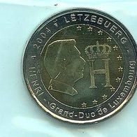 2 Euro Sondermünze Luxemburg 2004 unzirkuliert