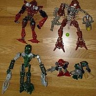 5 x Lego Bionicle Figuren
