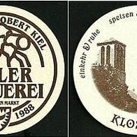 Bierdeckel Hausbrauerei Kieler-Brauerei am Alten Markt GmbH Kiel Schleswig-Holstein