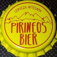 Pirineos Cerveza Artesana Brauerei Craft Bier Kronkorken GELB Pyrenäen neu unbenutzt
