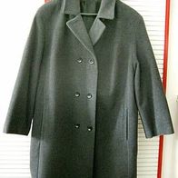 schöne Jacke Gr.44 * Damenjacke Schurwolle grau Kurzmantel