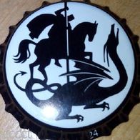 Sant Jordi Cervesera Brauerei Bier Kronkorken Spanien 2015 unbenutzt RITTER + Drachen