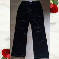 Elegante MAC Jeans schwarzer Samt Gr. 36 wie Neu