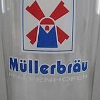 Bierglas - 0,25 l - Müllerbräu - Pfaffenhofen - Müller
