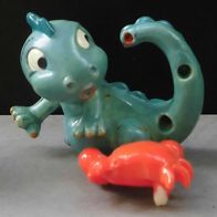 Ü-Ei Figur 1993 Die Drolly Dinos - Hecktino mit losem Krebs!