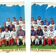 Panini Team Mannschaft Slovenski AK Klagenfurt 95-96 Kärnten SAK Celovec Fußball Bild