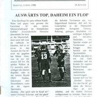 Fanzine "Aus Teufels Küche" Nr.16 04/1998 FavAC Favoritner AC Wien-Favoriten