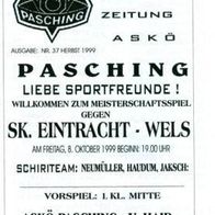 PRG ASKÖ Pasching vs SK Eintracht Wels 8. 10. 1999 FC Wagram