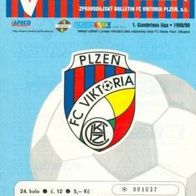 PRG FC Viktoria Plzen vs FK Teplice 1999 Pilsen Plzen Teplitz