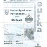 PRG friendly Union Pettenbach vs SK Rapid Wien 8.10.2006