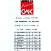 PRG GAK Amateure vs SC Kalsdorf 14.10.05 Grazer AK Graz