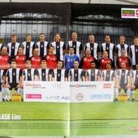 Poster LASK Linz 10/11 Mannschaft Team Österreich Fußball Football Austria