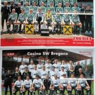 Poster SC Austria Lustenau & Schwarz-Weiß Bregenz 1999 SW