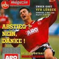 PRG 1. FC Nürnberg vs VfB Lübeck 5. 5. 1996 Deutschland