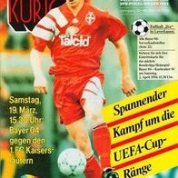 PRG Bayer 04 Leverkusen - 1. FC Kaiserslautern 19. 3. 1994
