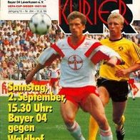 PRG Bayer 04 Leverkusen vs SV Waldhof Mannheim 2. 9. 1989