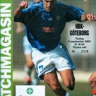 PRG Halmstads BK - IFK Göteborg 5. 9. 2000 Halmstad SWE