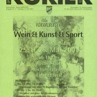 PRG SC Austria Lustenau - BSV Bad Bleiberg 12. 5. 2001 Vorarlberg