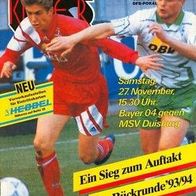 PRG TSV Bayer 04 Leverkusen vs MSV Duisburg 27.11. 1993