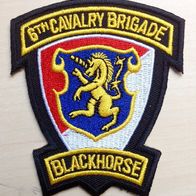 Aufnäher Ärmelabzeichen 6th cavalery brigade blackhorse