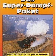 Dampf * * SUPER DAMPF PAKET * * 3 x 55 Min. * * Eisenbahn * * VHS