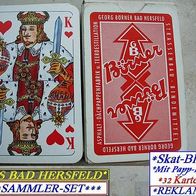 Skat-Blatt * Werbung + Logo Fa. Börner (Dachpappen-Fabrik) Bad Hersfeld