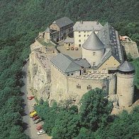 AK Burghotel Schloss Waldeck am Edersee, Luftbild