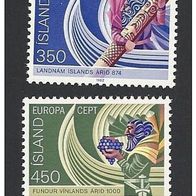 Island, 1982, Mi.-Nr. 578-579, postfrisch * *