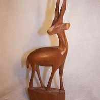 Holz Figur - " Antilope ", 50/60er J.